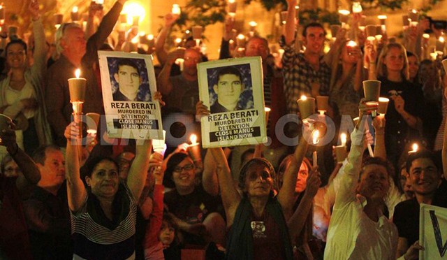 مراسم یادبود پناهجوی کشته شده ایرانی در استرالیا