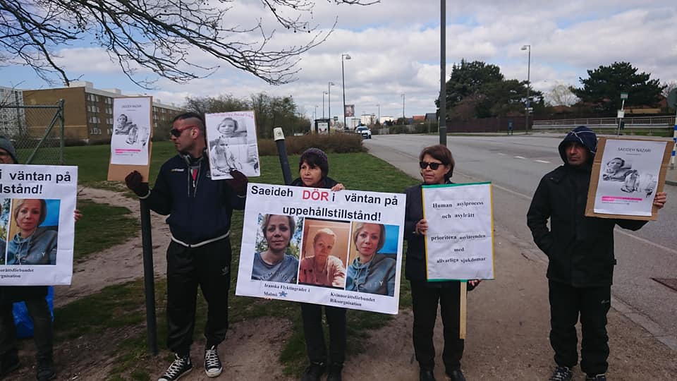 در دفاع از سعیده نظری پناهجویی ایرانی اخراجی  که در معرض خطر مرگ قرار دارد